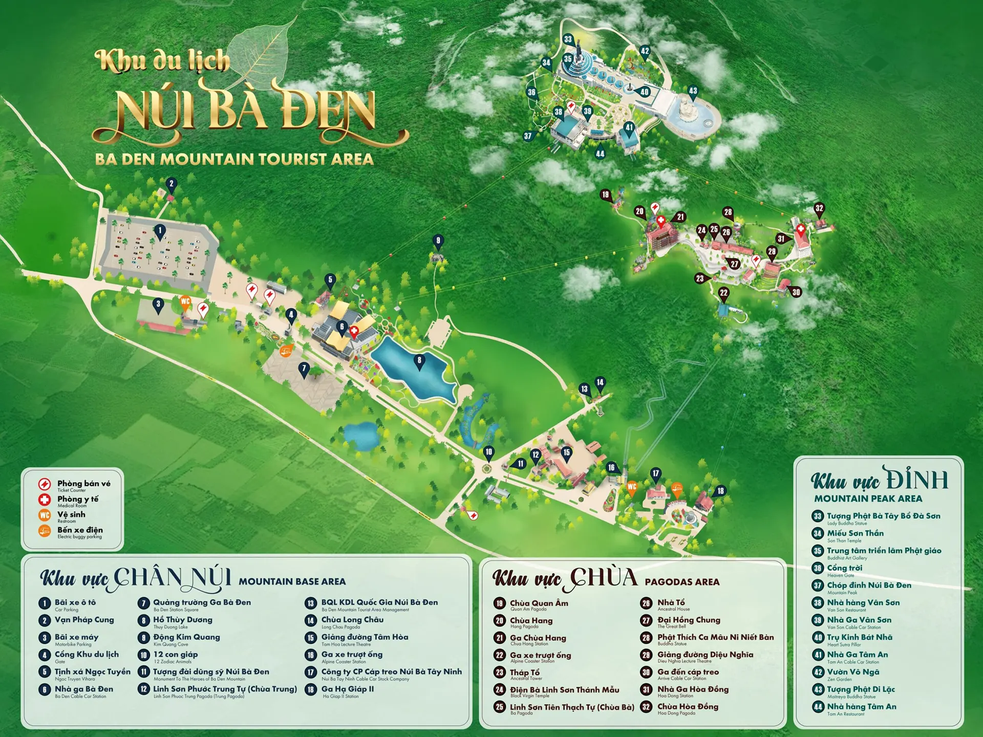 Bản đồ Núi bà đen Tây Ninh