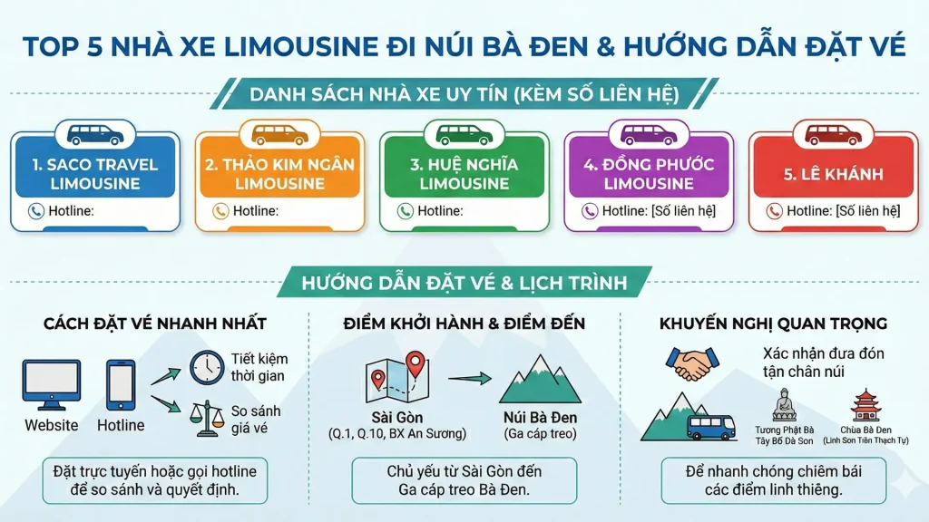 Top 5 nha xe di nui ba den