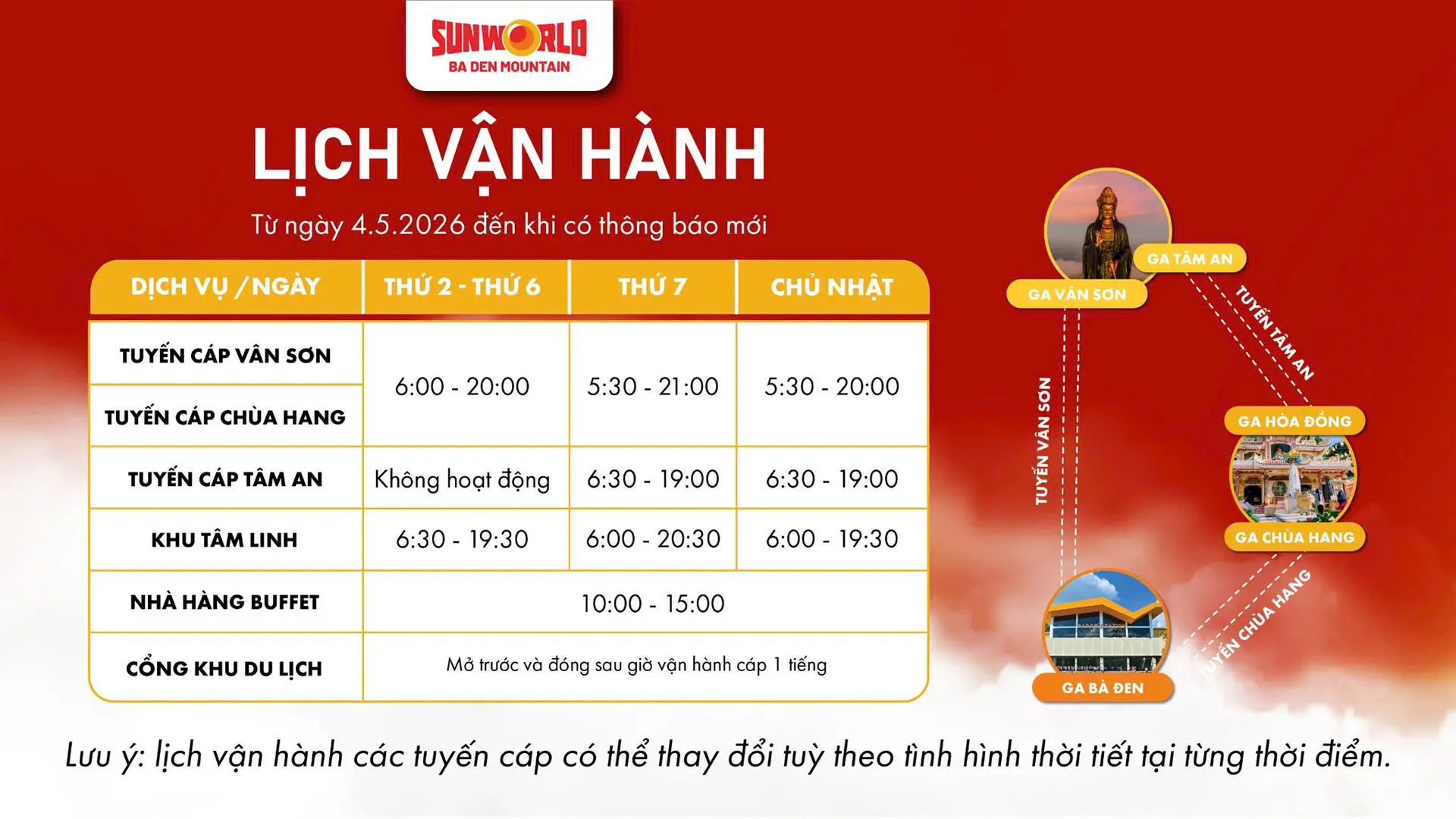 Lich van hanh nui ba den